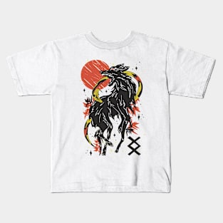 Fierce Wolf vs. Snake Kids T-Shirt